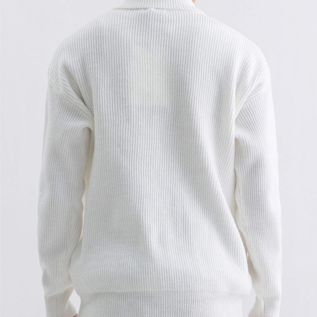 Ribbed Button Cardigan