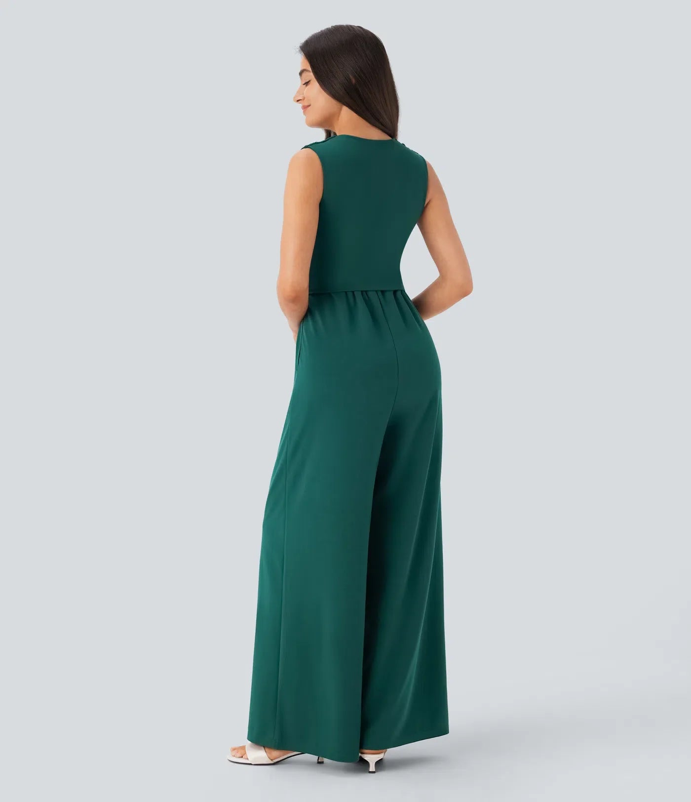 Black Wide-Leg Jumpsuit