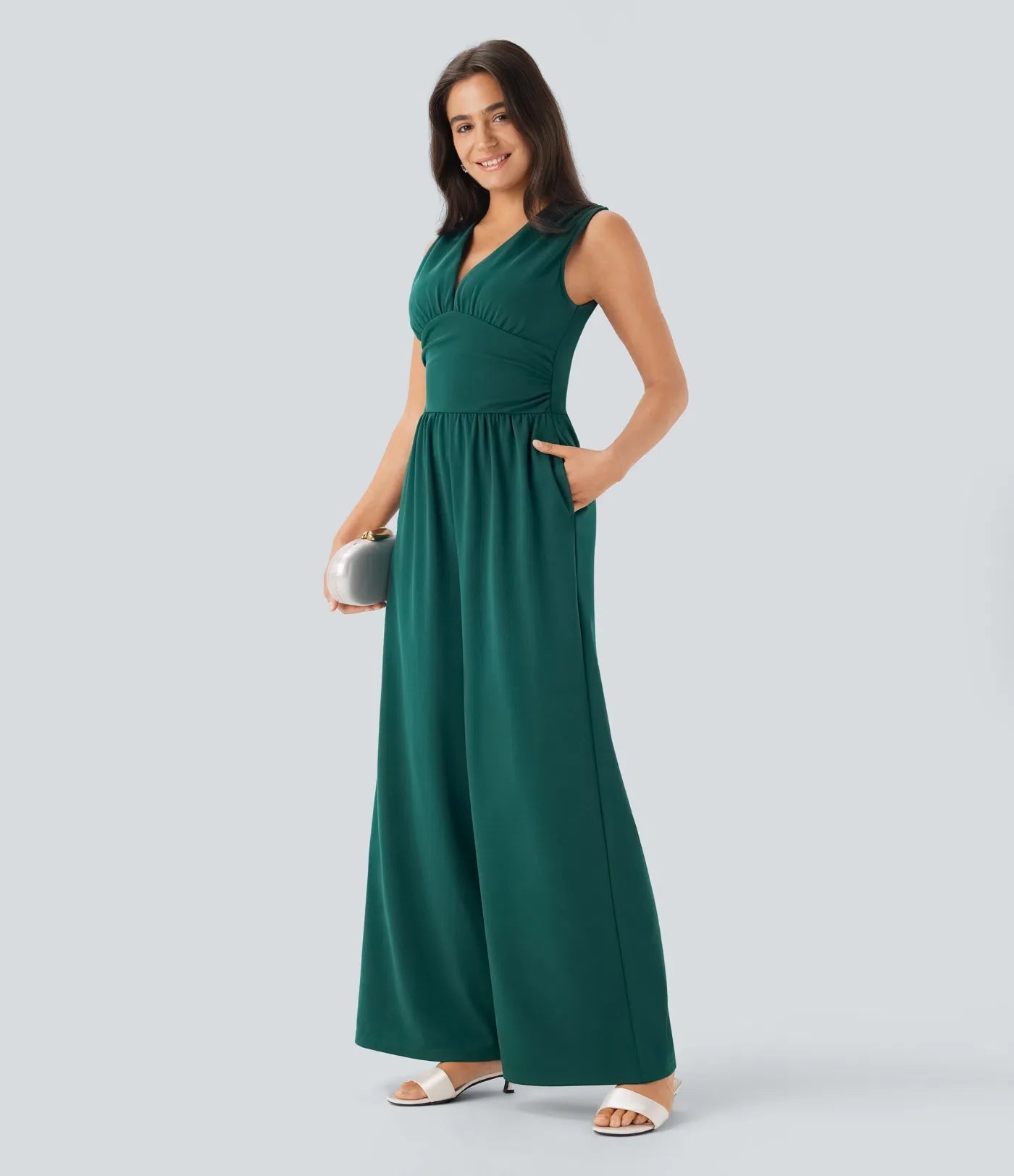Black Wide-Leg Jumpsuit