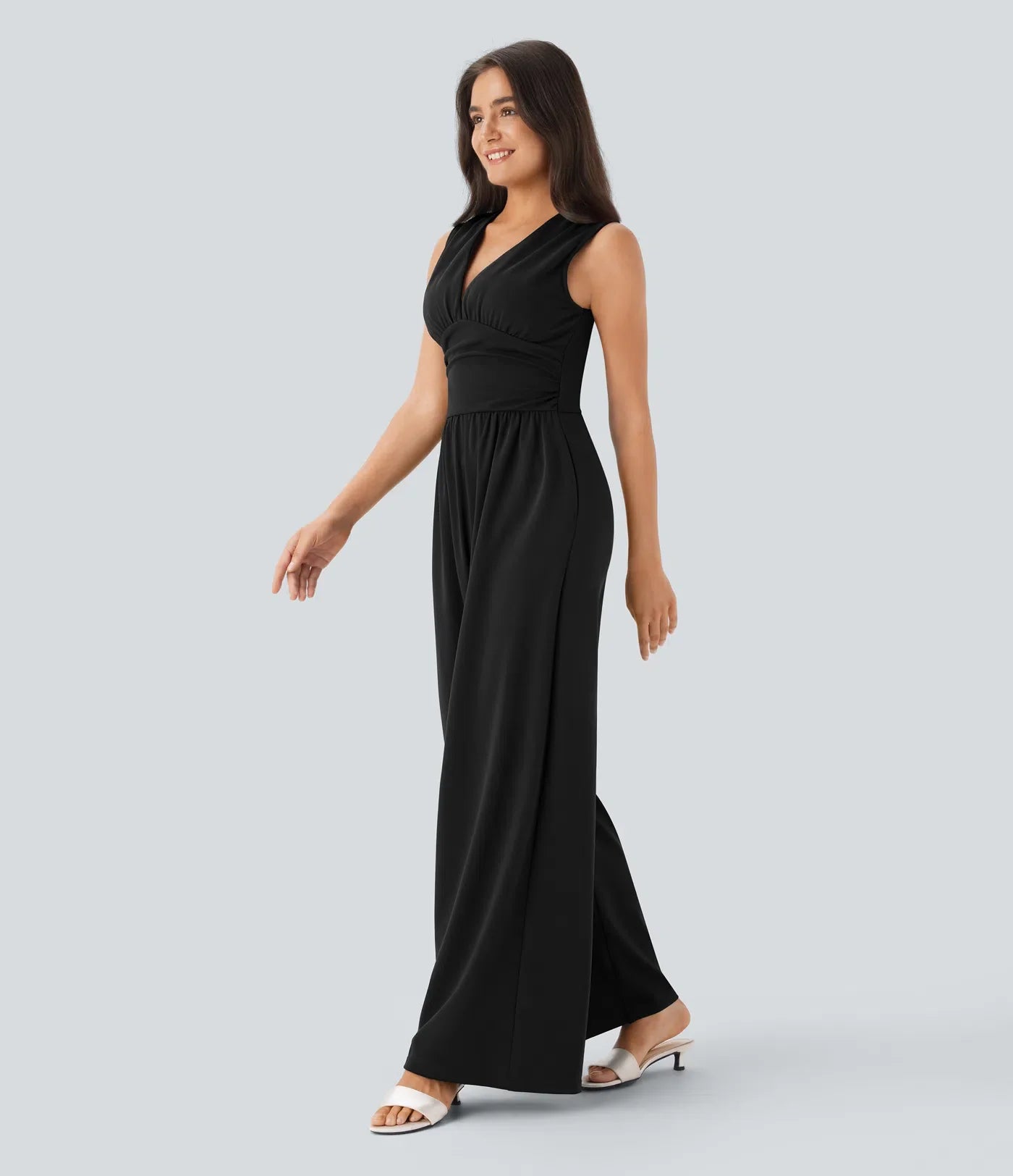 Black Wide-Leg Jumpsuit
