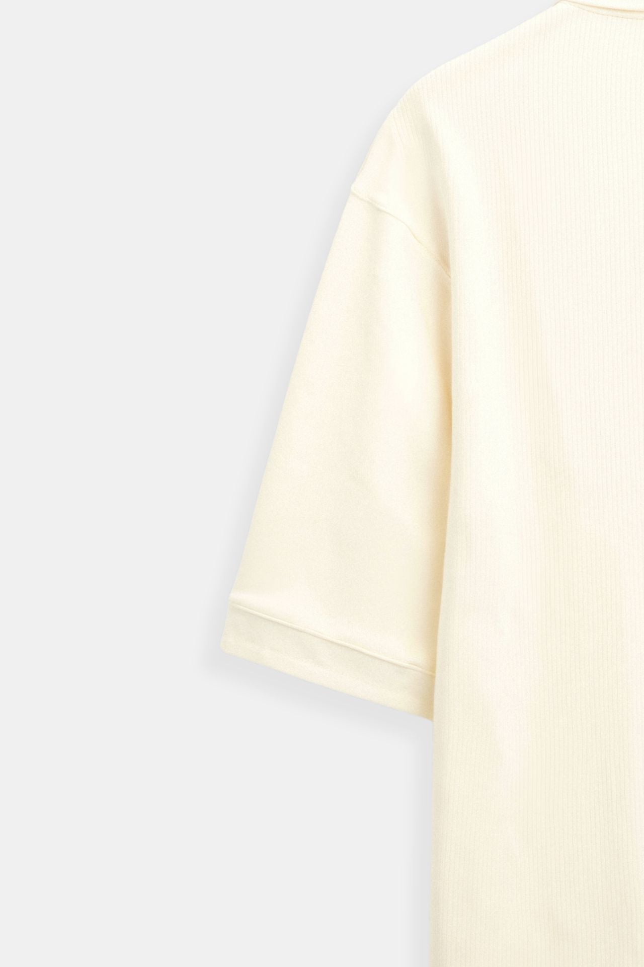 Polo-T-Shirt mit Wollstruktur