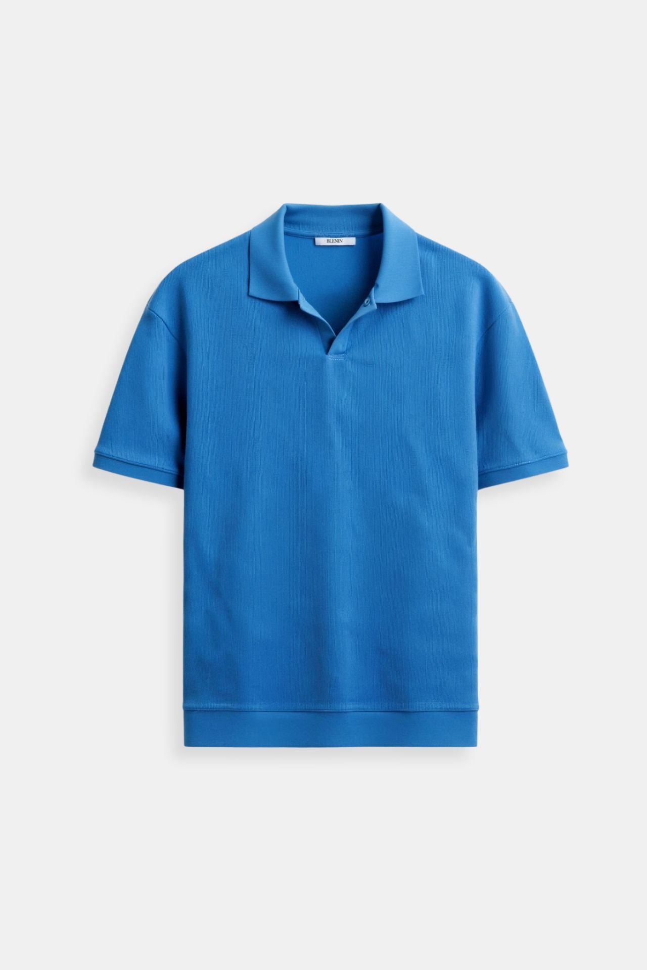Polo-T-Shirt mit Wollstruktur