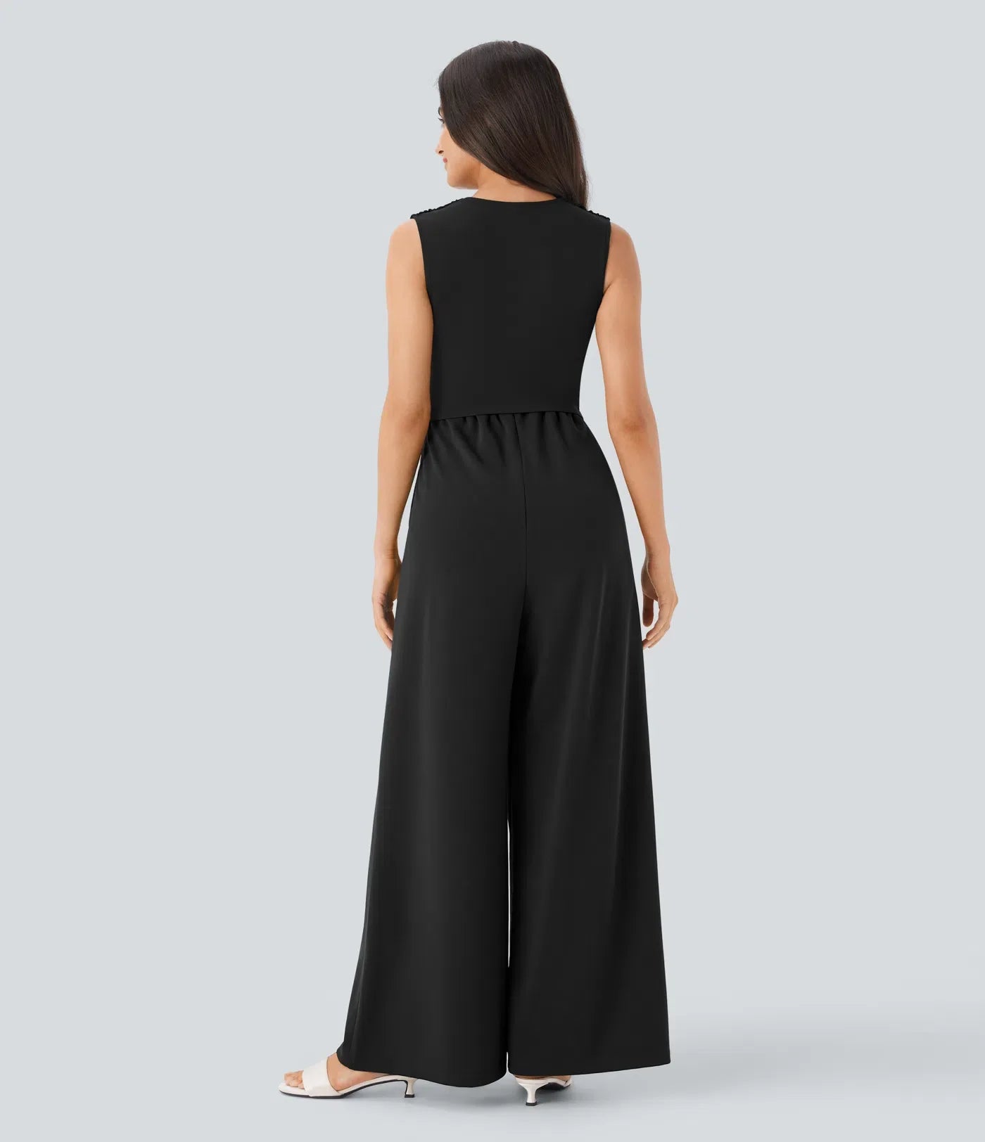 Black Wide-Leg Jumpsuit
