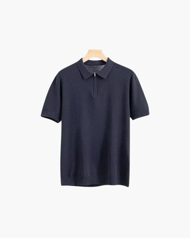 IBIZA Poloshirt mit Reißverschluss