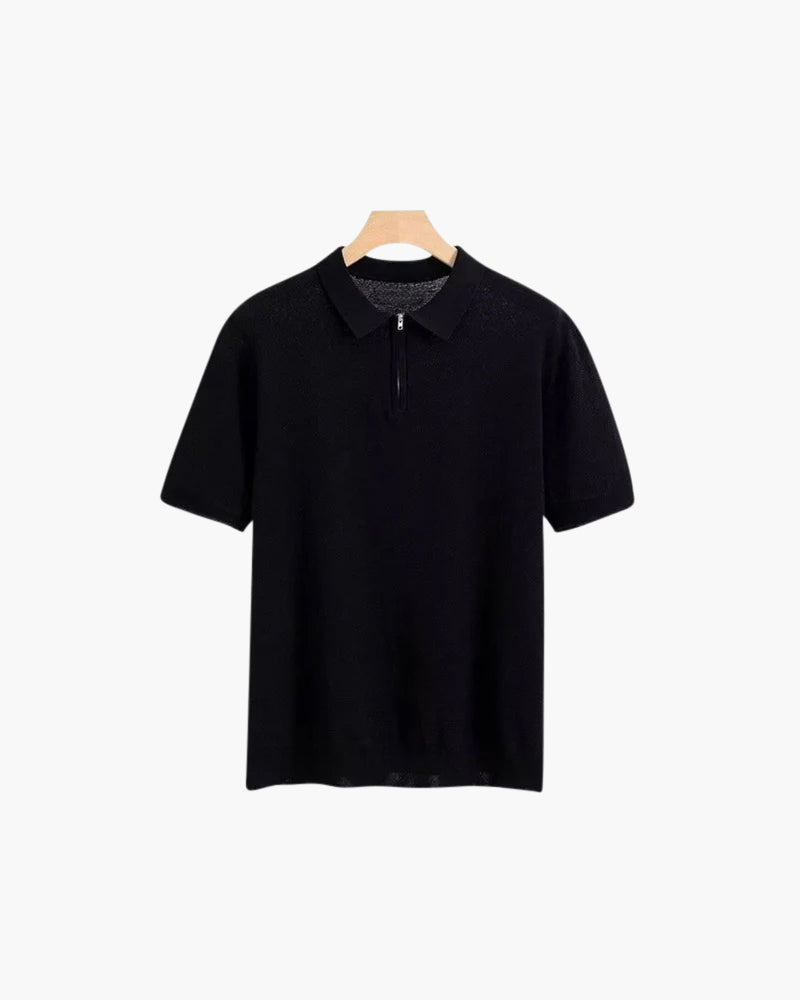 IBIZA Poloshirt mit Reißverschluss