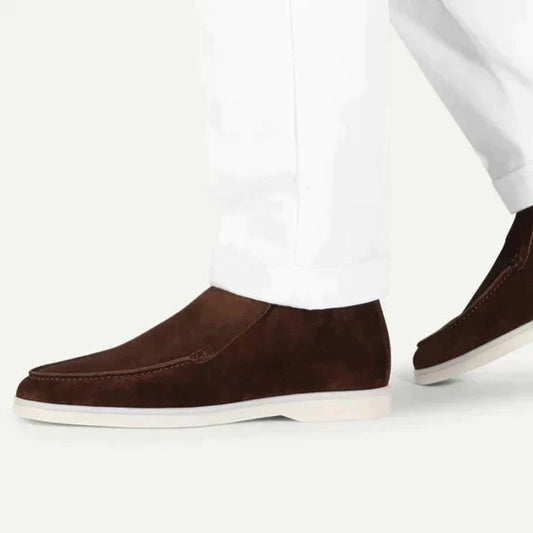 High Wildleder-Loafer