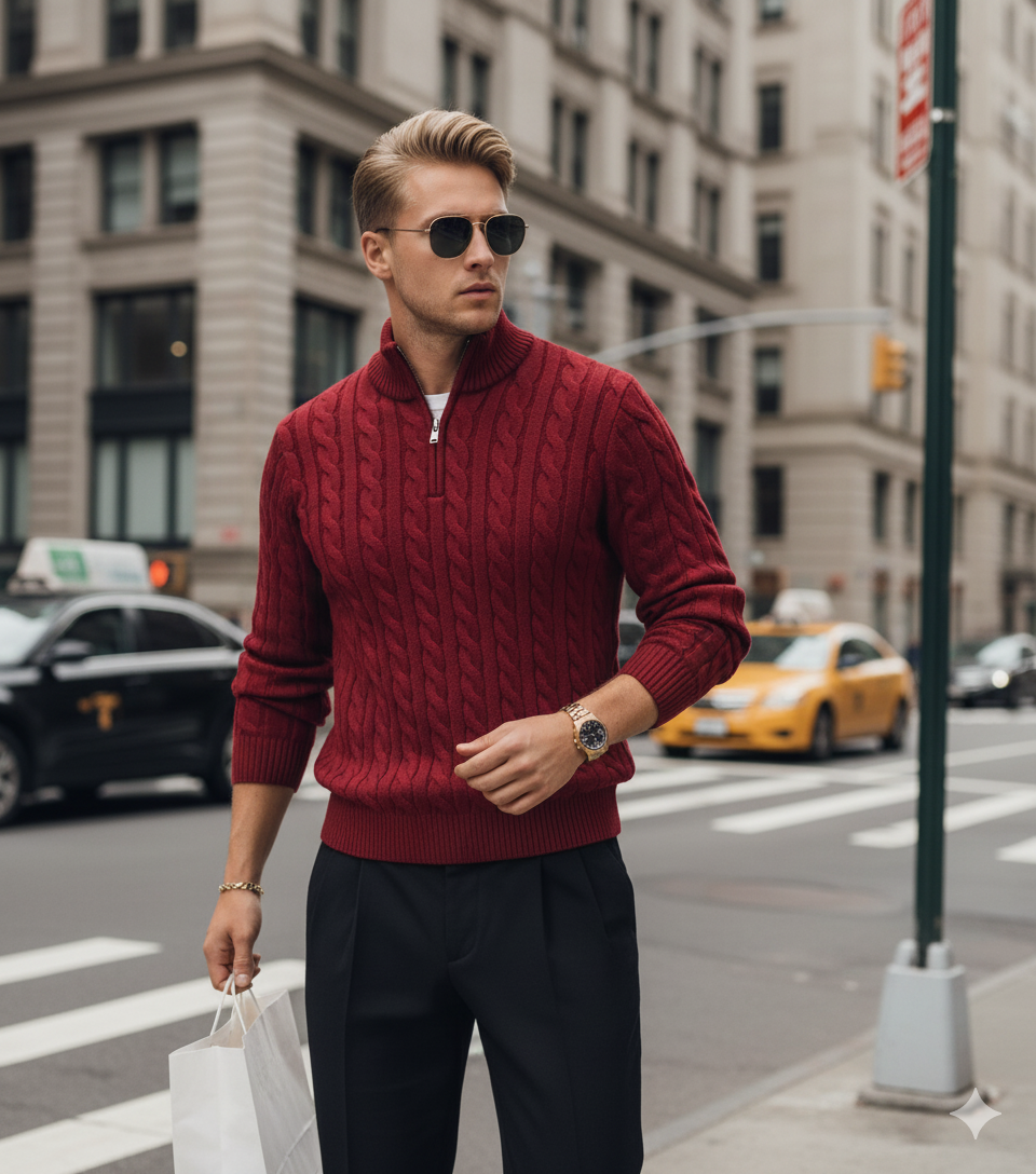 Strick Quarter Zip