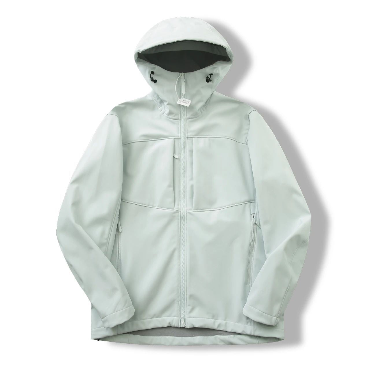 Minimalistische Kapuzenjacke mit Fleecefutter