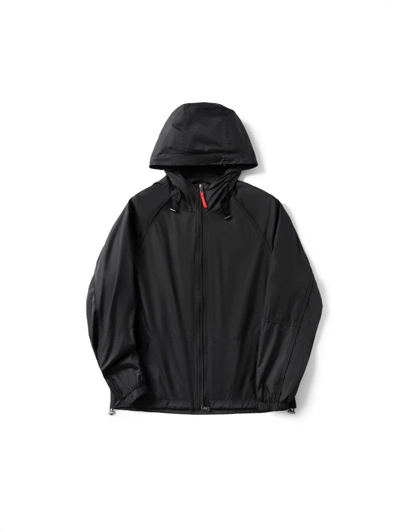 Minimalistische Leichte Kapuzenjacke