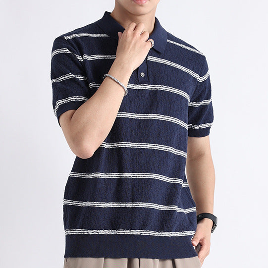 Klassisches Poloshirt mit Streifen