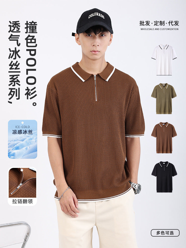 Retro Zip Polo