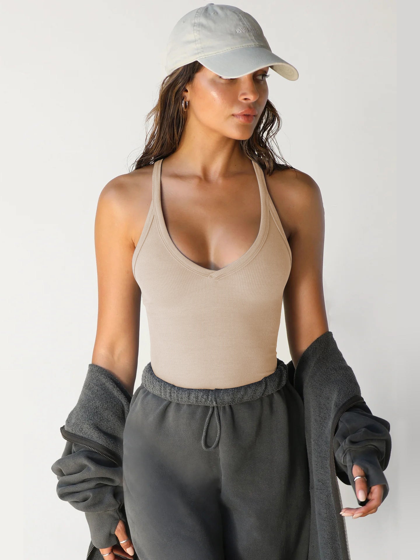 Geripptes Tank Top