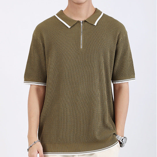 Retro Zip Polo