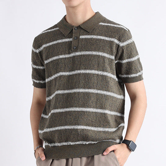Klassisches Poloshirt mit Streifen