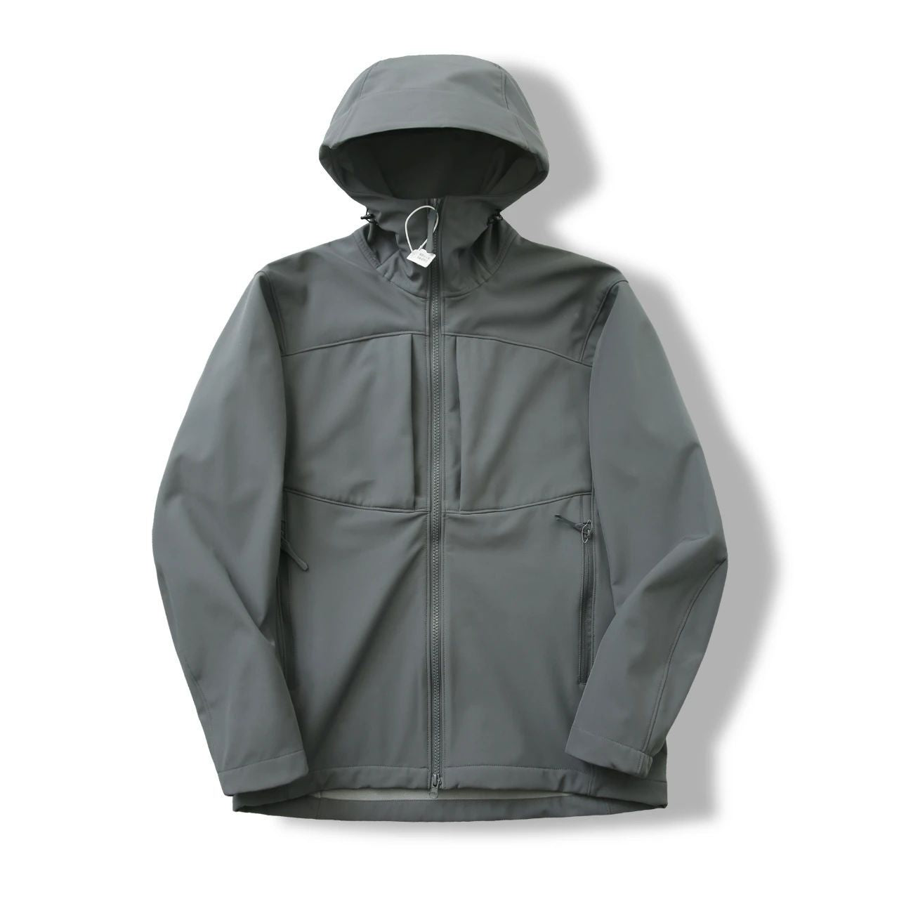Minimalistische Kapuzenjacke mit Fleecefutter