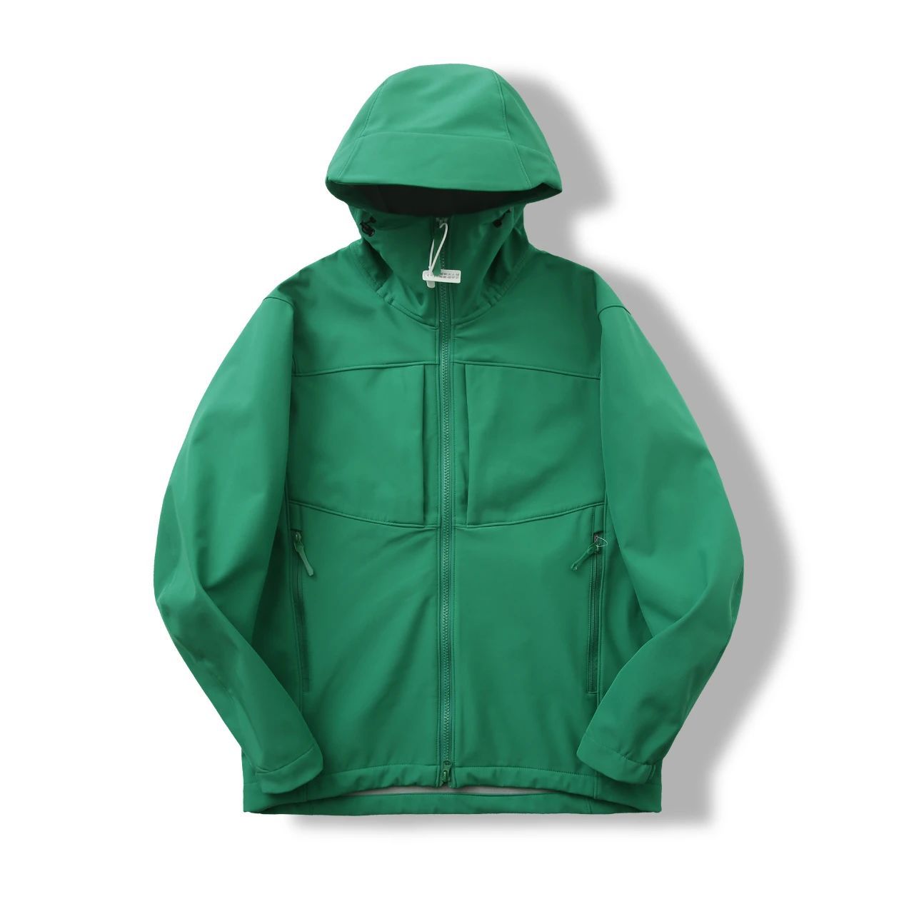 Minimalistische Kapuzenjacke mit Fleecefutter