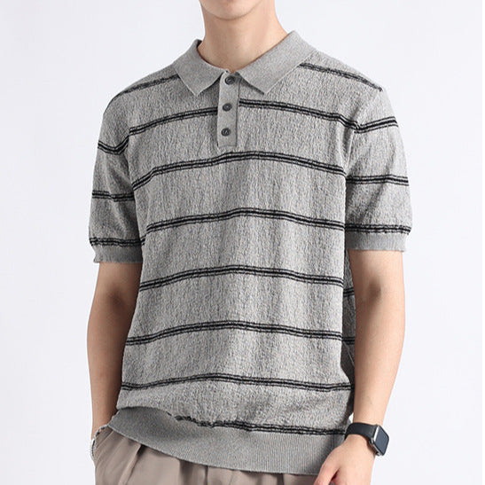Klassisches Poloshirt mit Streifen