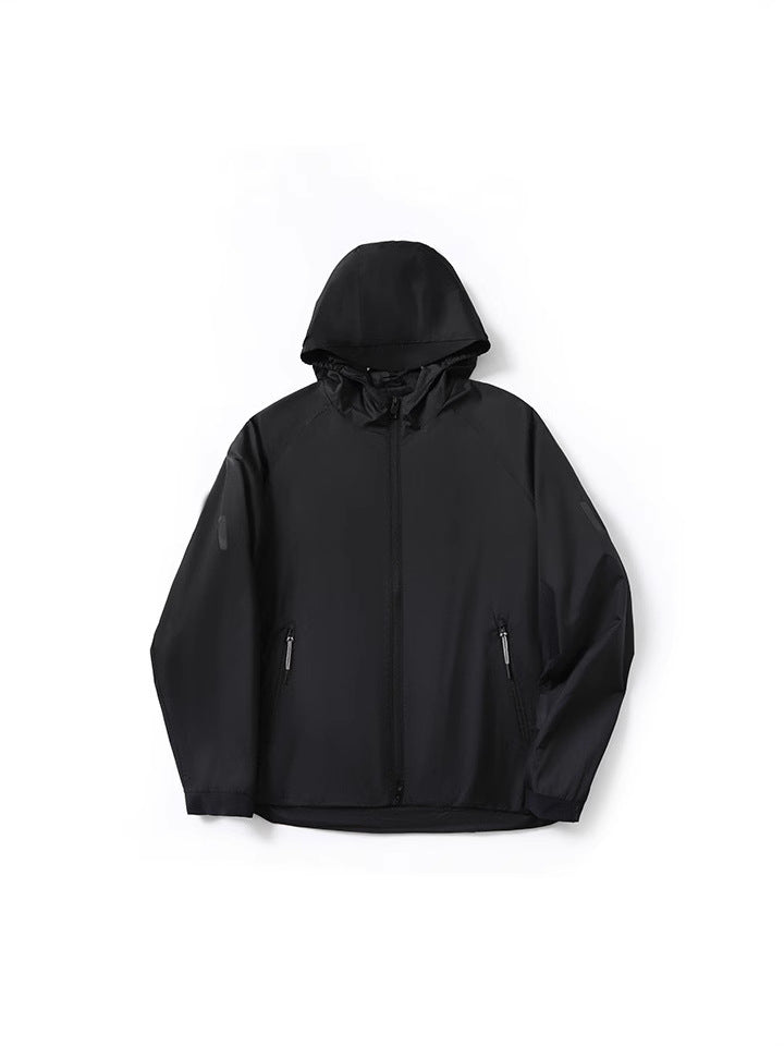 Modern Contrast Hooded Jacket