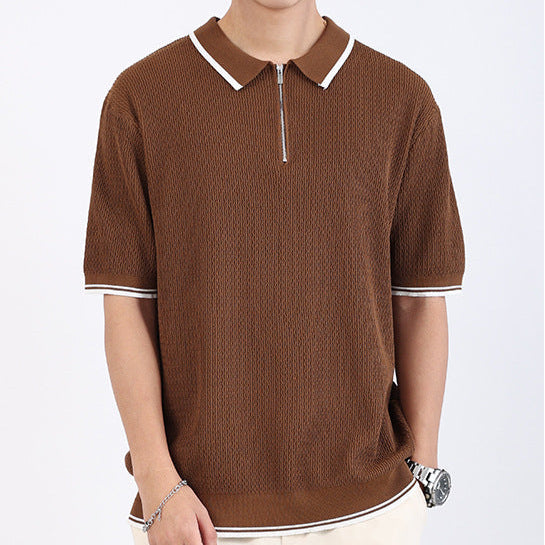 Retro Zip Polo