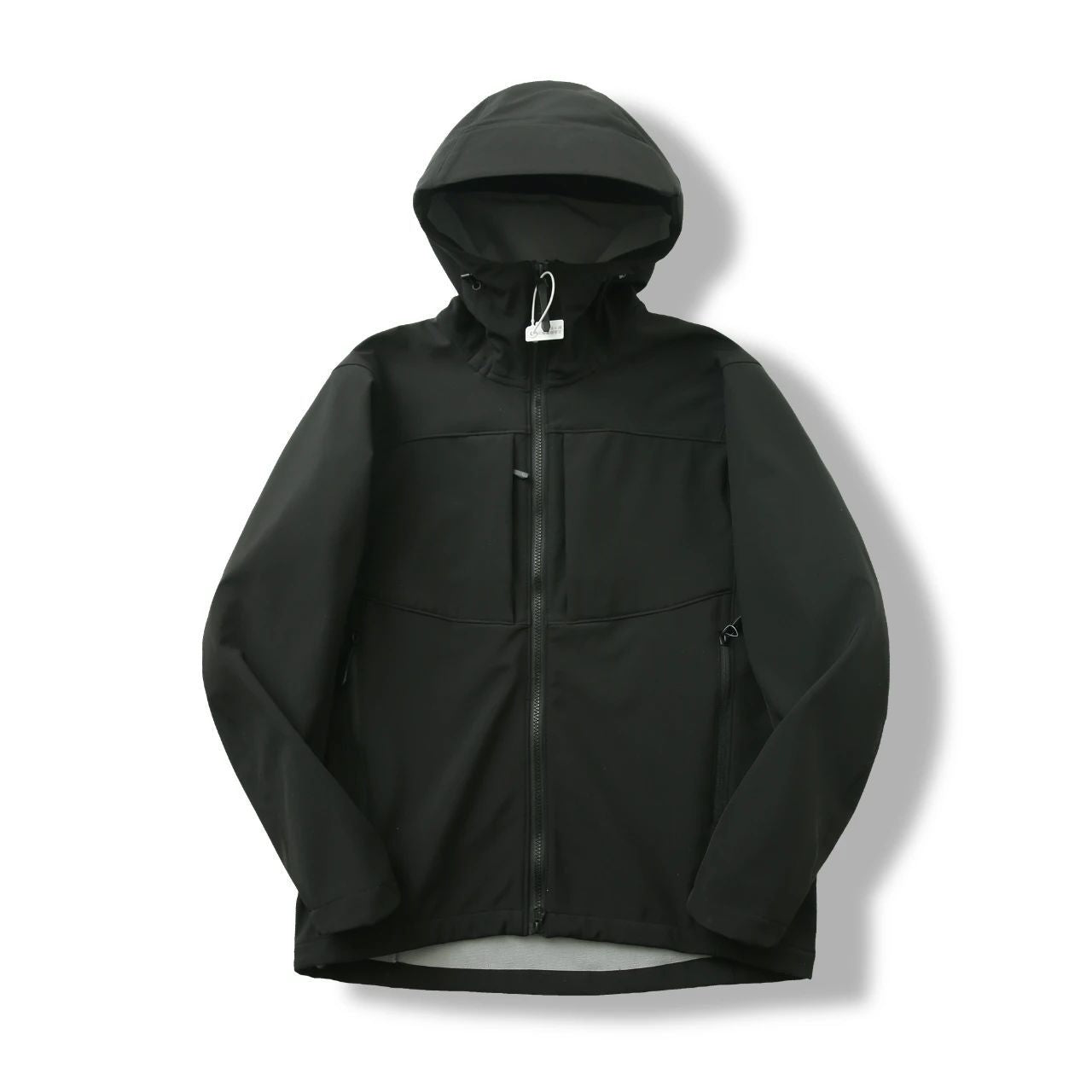 Minimalistische Kapuzenjacke mit Fleecefutter