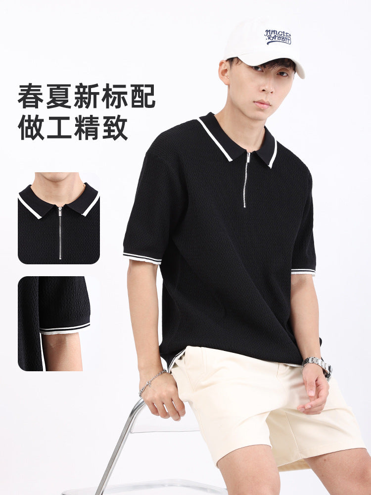 Retro Zip Polo