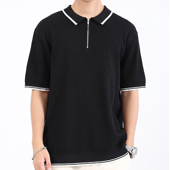 Retro Zip Polo