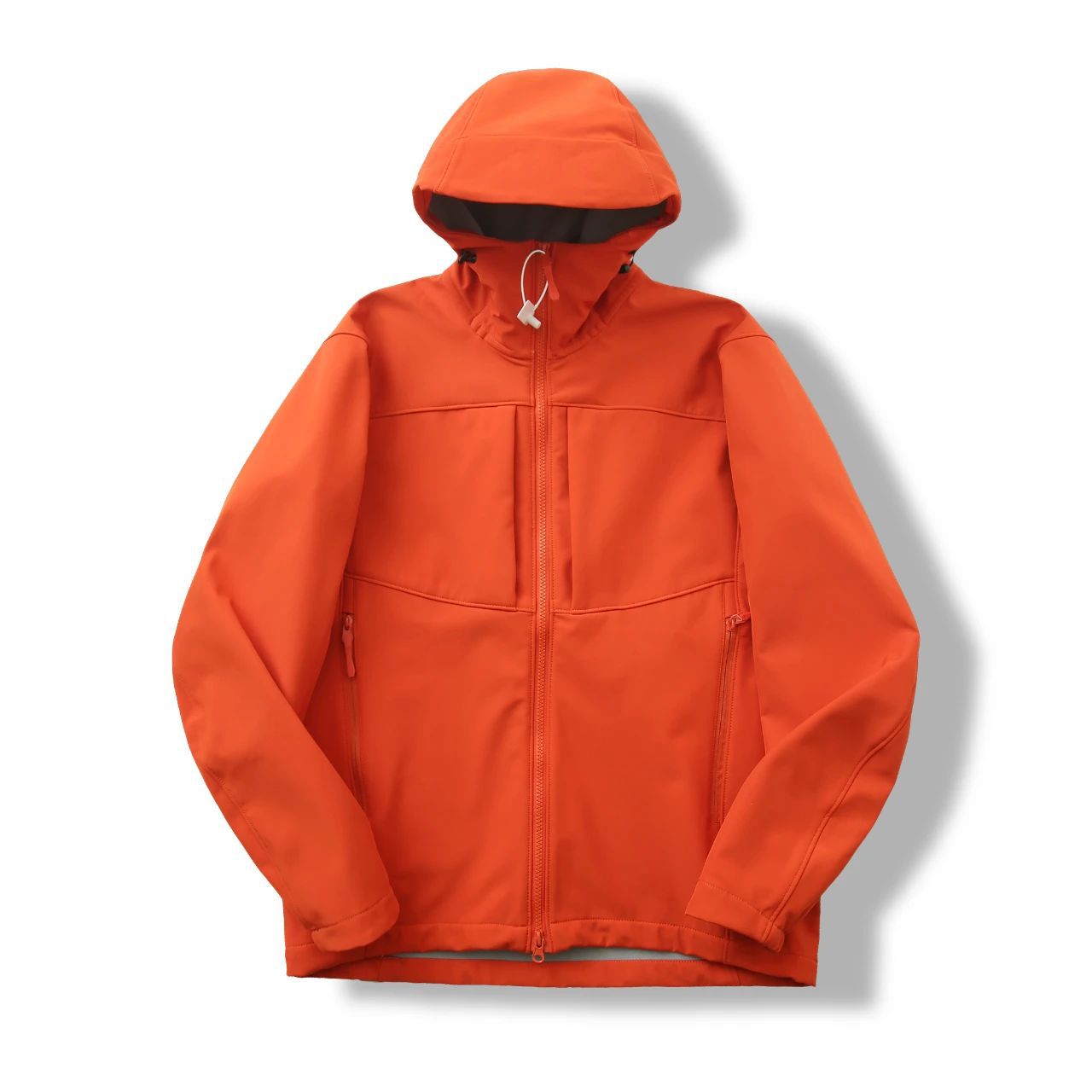Minimalistische Kapuzenjacke mit Fleecefutter