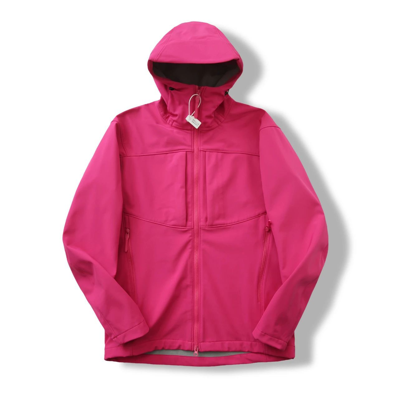 Minimalistische Kapuzenjacke mit Fleecefutter