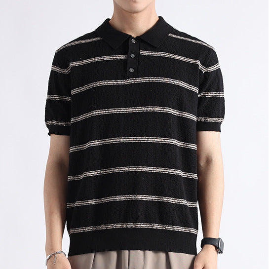 Klassisches Poloshirt mit Streifen