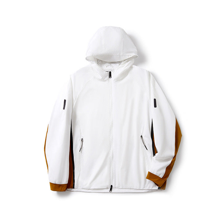 Modern Contrast Hooded Jacket