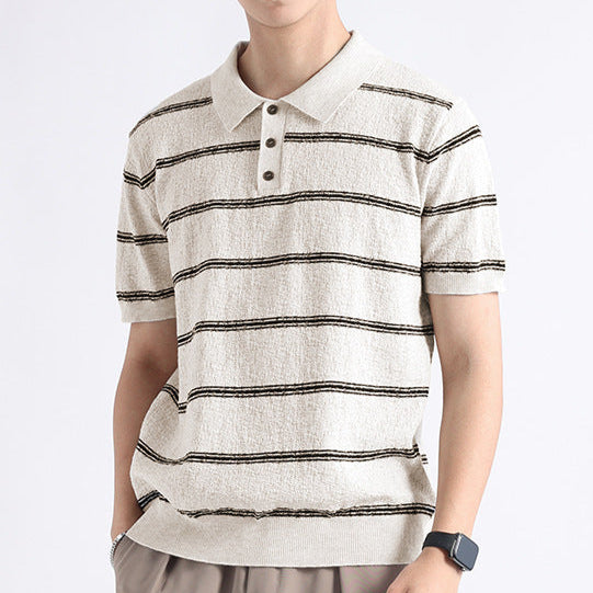 Klassisches Poloshirt mit Streifen