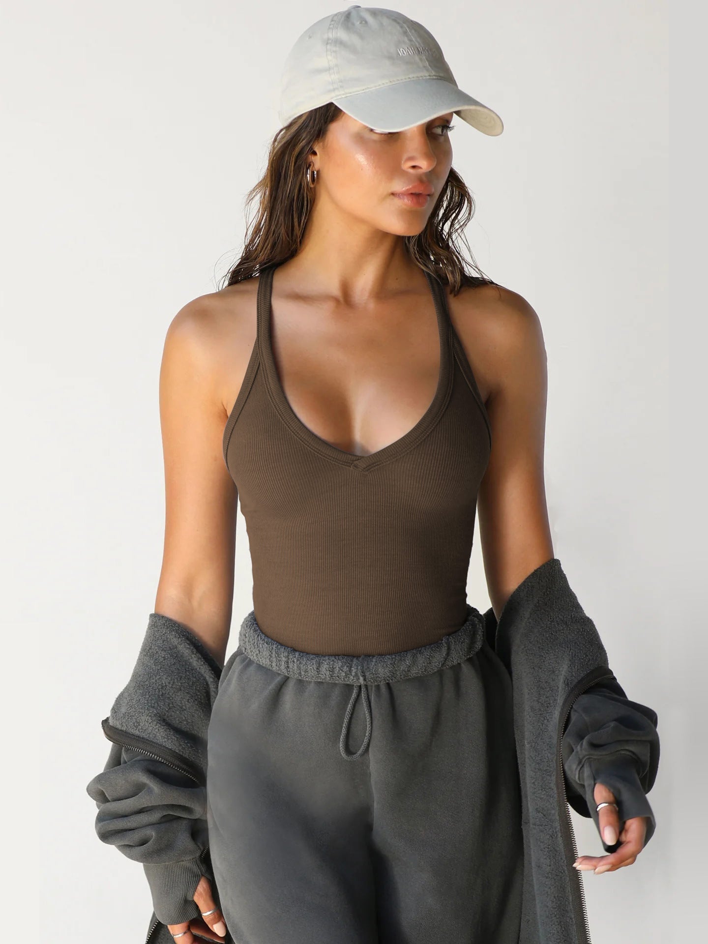 Geripptes Tank Top