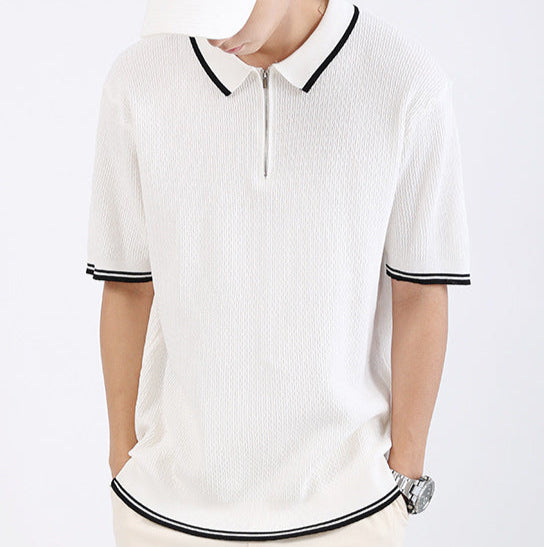 Retro Zip Polo