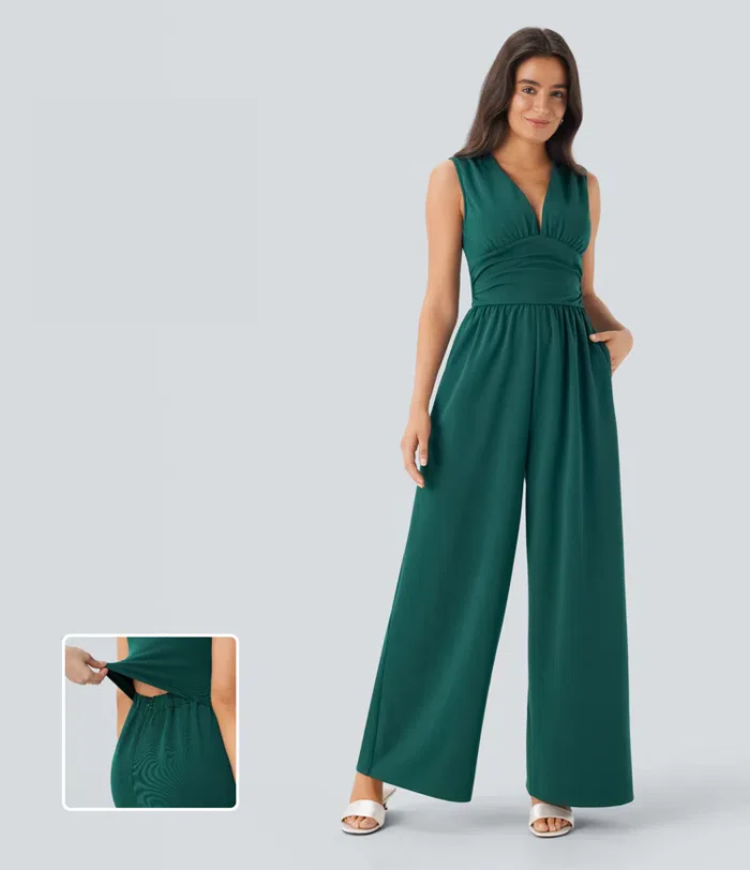 Black Wide-Leg Jumpsuit
