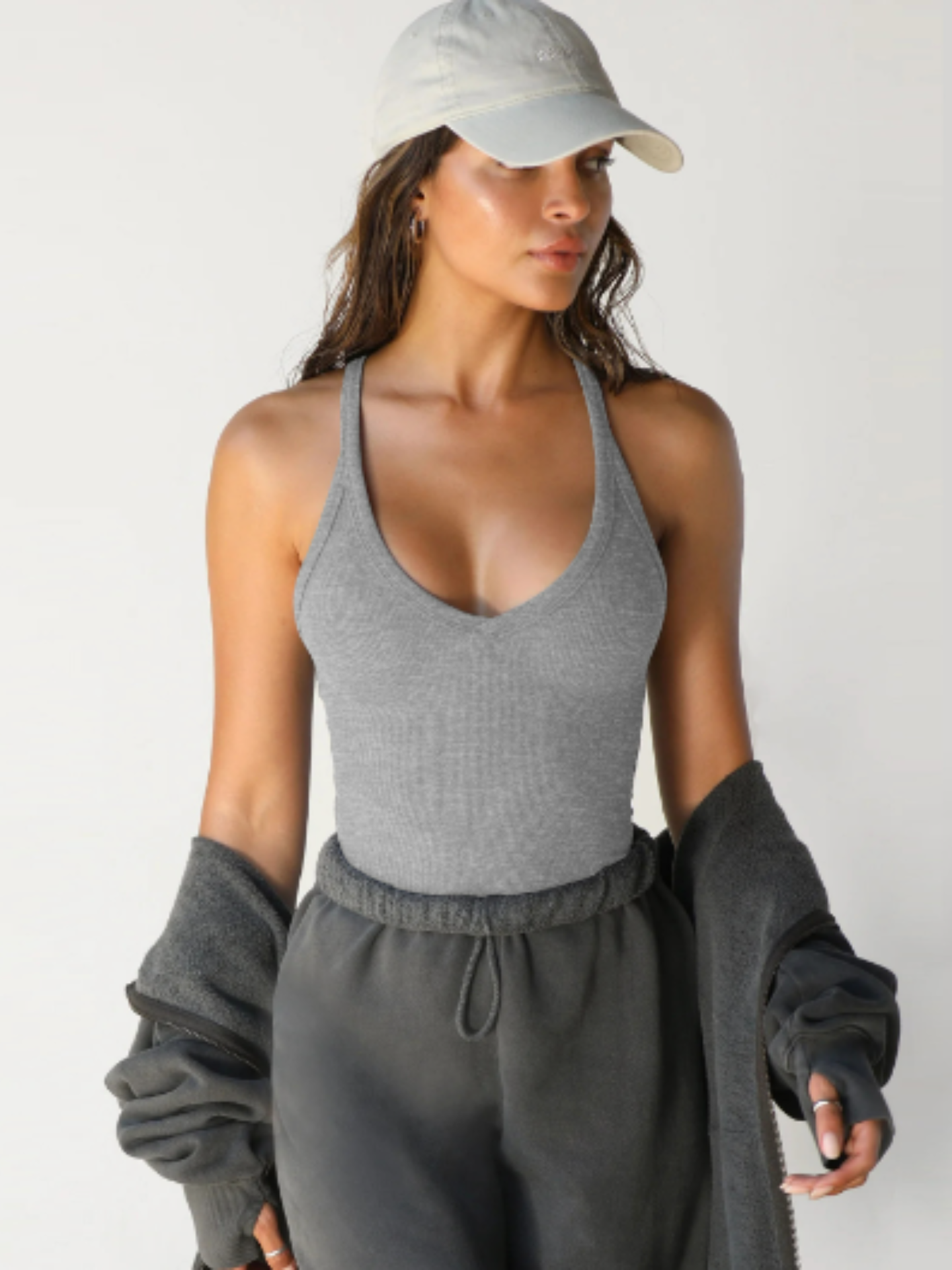 Geripptes Tank Top