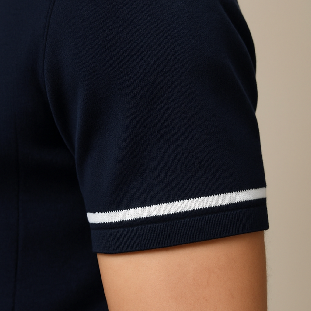 Polo met ritskraag