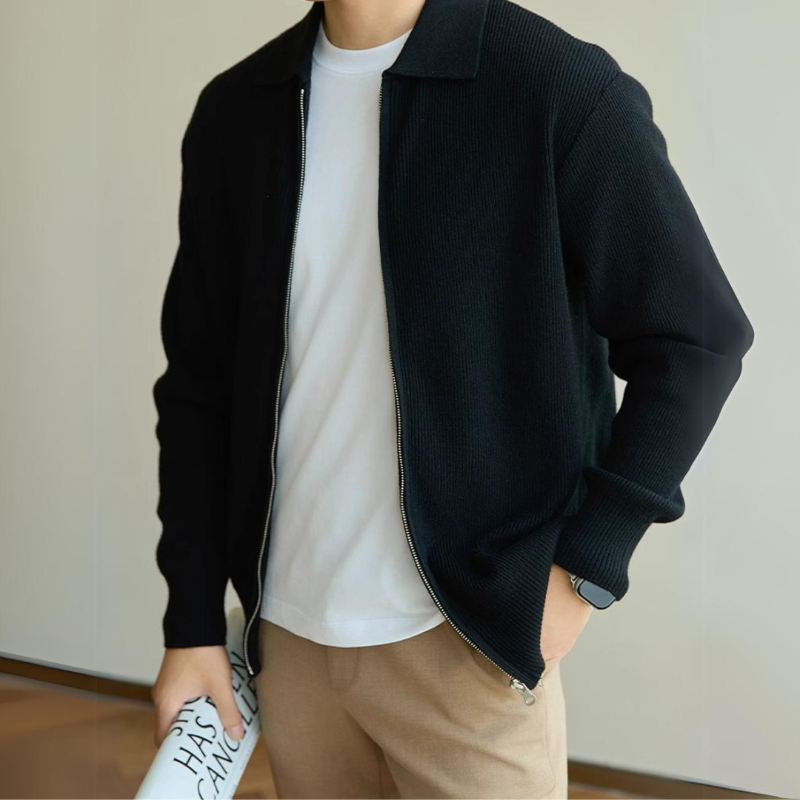  100% Premium Wolle Polo Veste