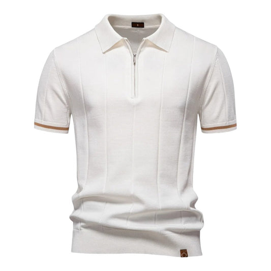 Polo met ritskraag