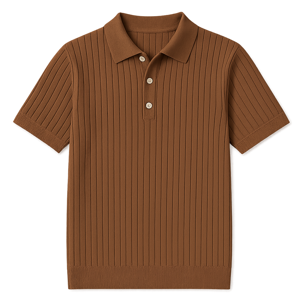 Premium Polo Met Gebreide Textuur