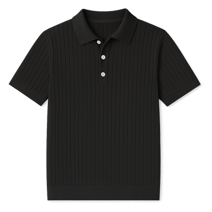 Premium Polo Met Gebreide Textuur