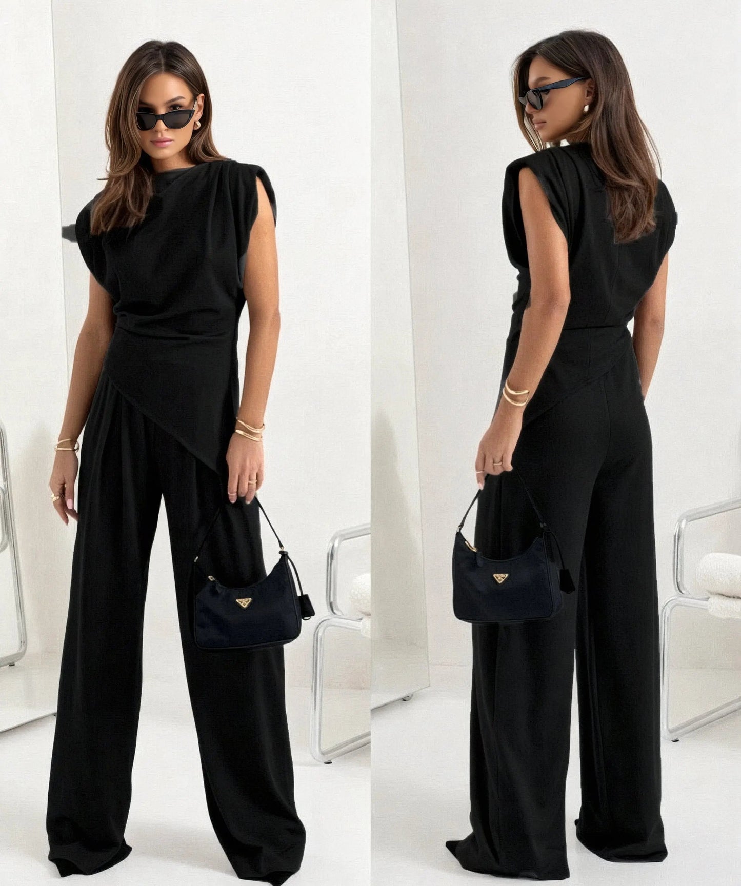 Asymmetric Silk Co-Ord Set