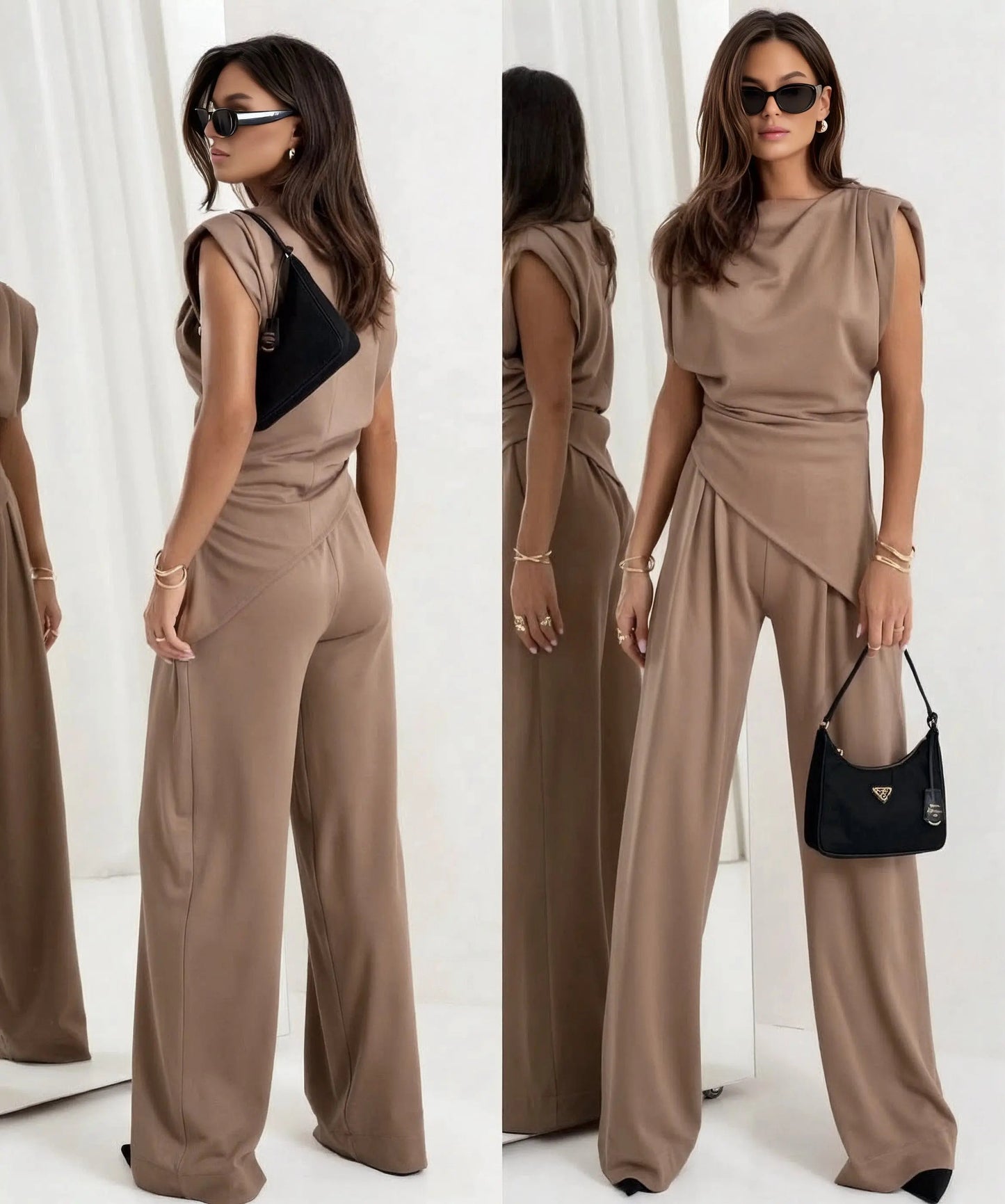 Asymmetric Silk Co-Ord Set