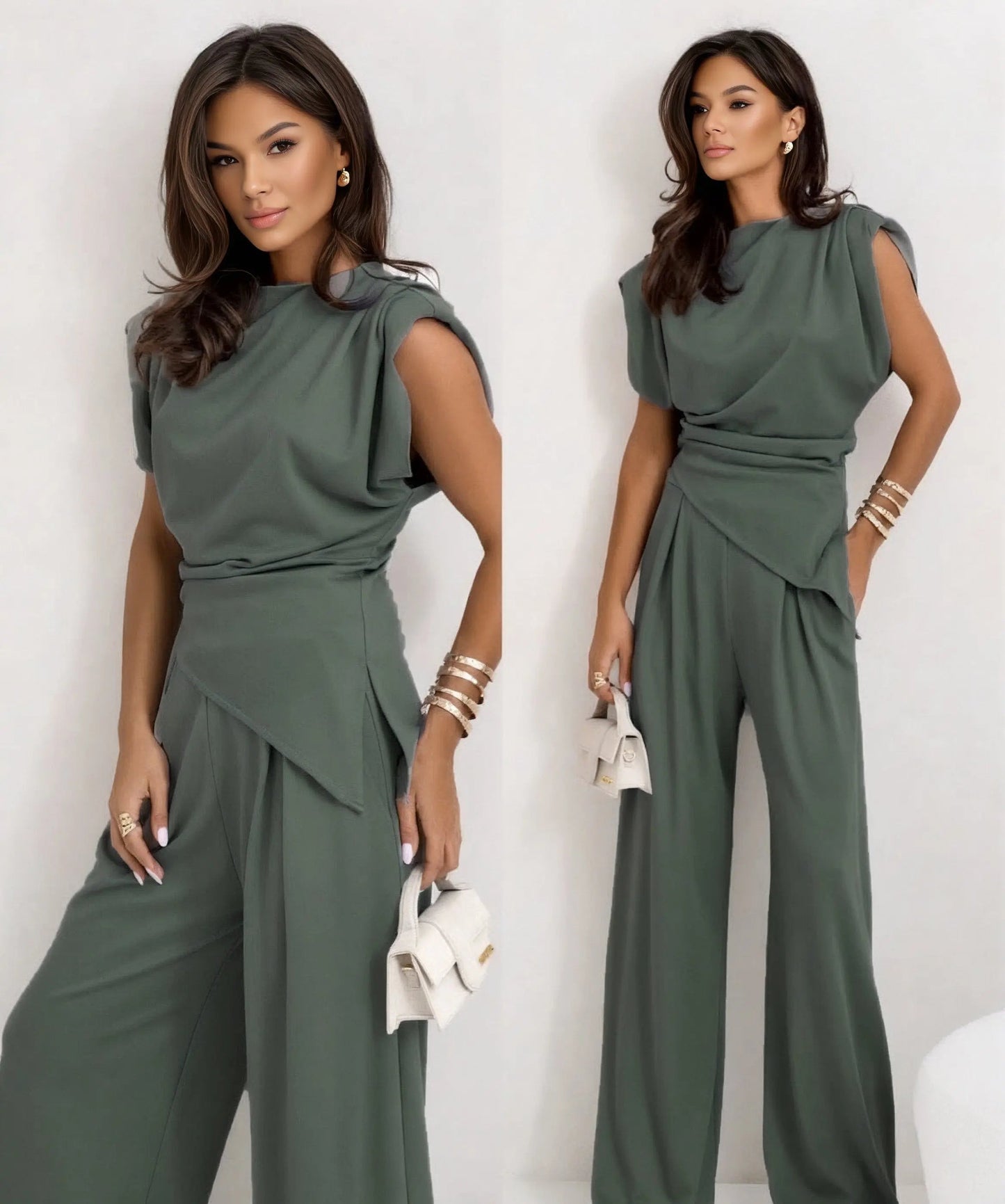 Asymmetric Silk Co-Ord Set