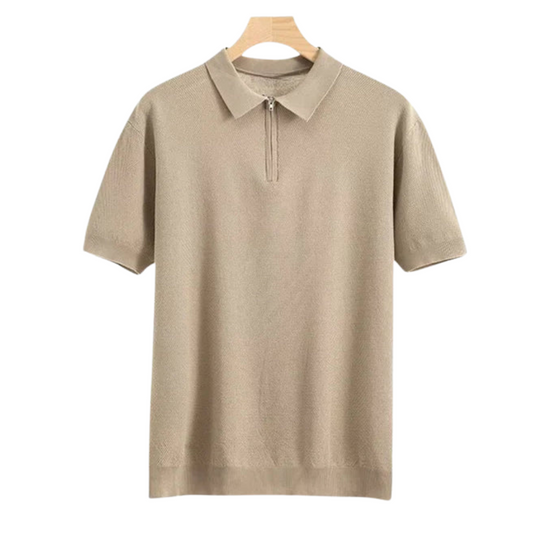 IBIZA Poloshirt mit Reißverschluss