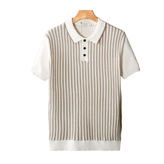 Poloshirt mit vertikalen Streifen
