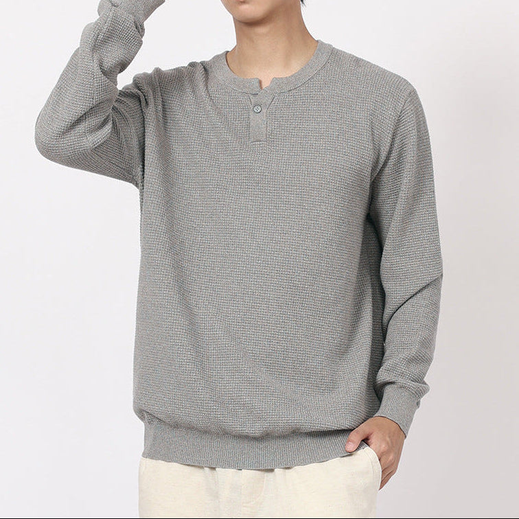 Strukturierter Henley-Strick