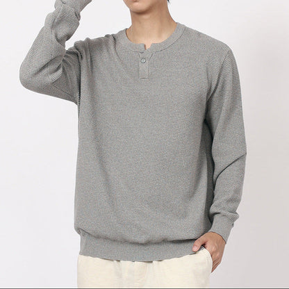 Strukturierter Henley-Strick