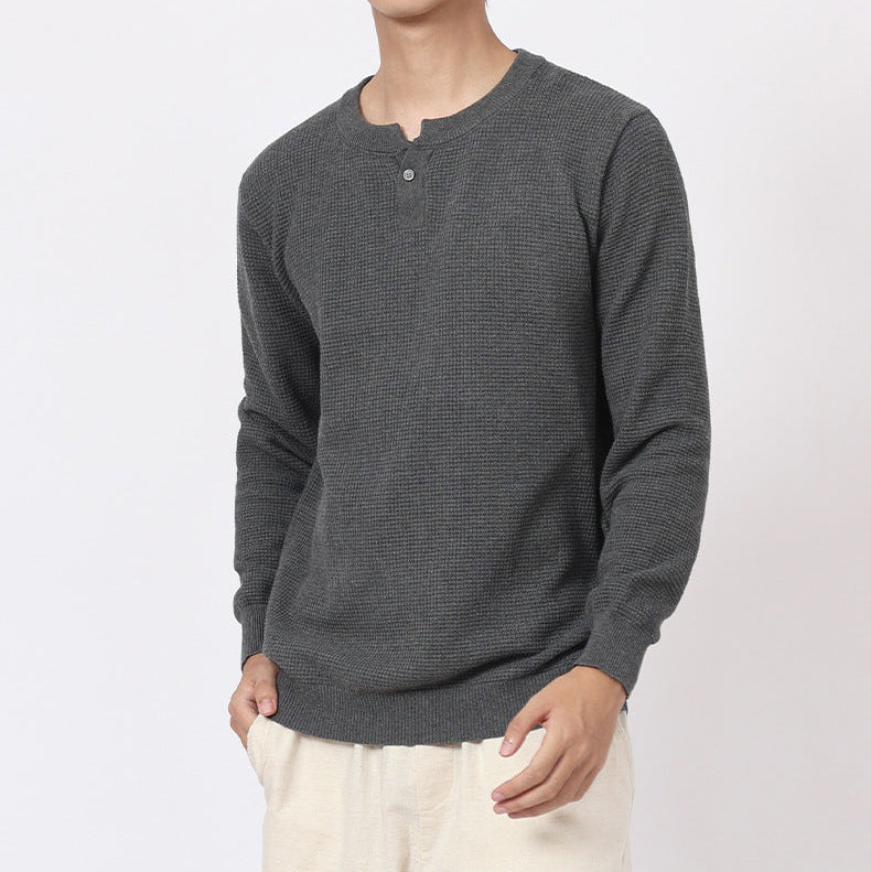 Strukturierter Henley-Strick