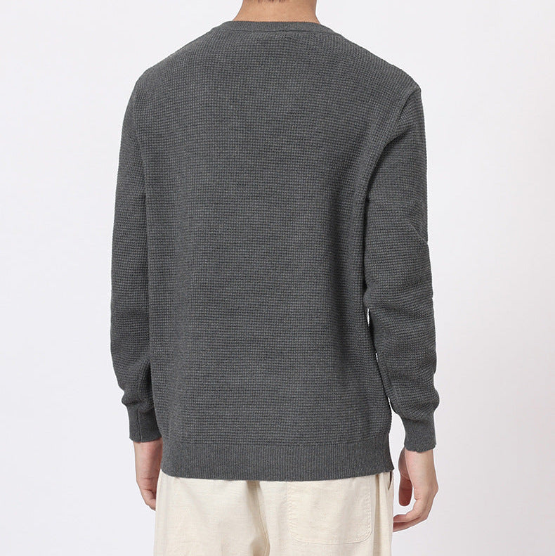 Strukturierter Henley-Strick