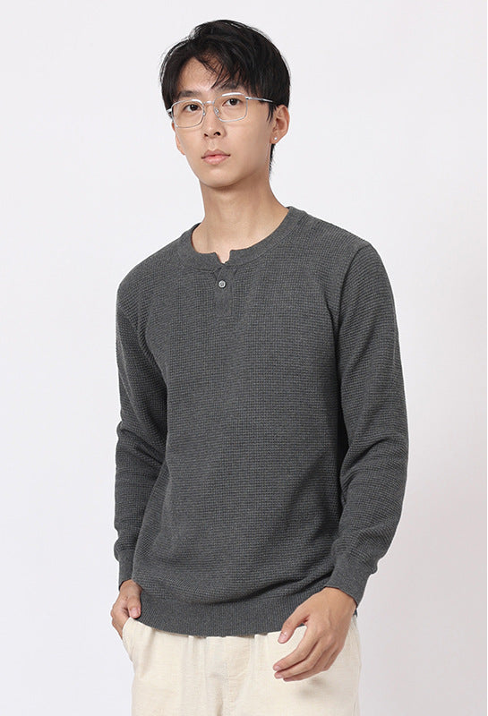 Strukturierter Henley-Strick